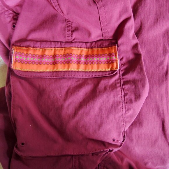 Duluth Trading Co. Burgundy Heirloom Gardening Short Overalls XXL - Picture 7 of 11